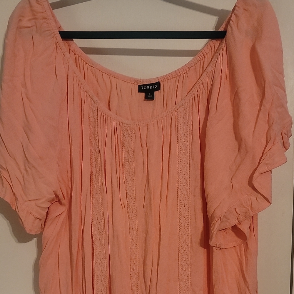 Torrid Coral Blouse
